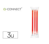 Roller Effaçable Q-Connect Rouge Moyenne Rechargeable - Set De 3