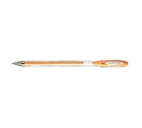 Roller Encre Gel - Uniball - Signo Um120ac - Pointe Moyenne - Orange Pastel - Encre Super Ink