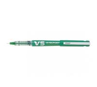 Roller pilot v5 rechargeable écriture fine 0.3mm niveau encre liquide visible écologique régulateur débit vert