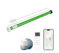 Rollerhouse s 25TEW Moteur de stores avec prise intelligente WiFi Tuya - Commande vocale, télécommande par application, fonction minuterie, compatible avec Alexa et Google Assistant