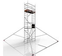 Rollfix 2.0 600, neuf, avec roulettes (Ø 125 mm) et 4 stabilisateurs triangulaires, Germany - Echafaudage de chantier