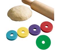 Rolling Pin Guide Rings Pour Cake Pops, Espaceurs PLA d’épaisseur pour pâte | Compatible avec les rouleaux Joseph Joseph réglables, tailles 1/2", 5/8", 3/4" et 1", trou central métrique & impérial