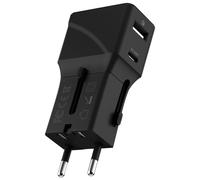 Rolling Square Adaptateur de voyage Pocket Noir