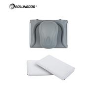 ROLLINGDOG 4" Tapis de peinture avec deux recharges en nylon supplémentaires, poignée ergonomique, pour peintures à base d'eau fluides, pour portes, armoires, meubles, plinthes.