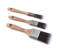 ROLLINGDOG Lot de 3 pinceaux Professionnels pour décoration de Petites plinthes, Murs, plafonds, Garnitures (20 + 30 + 50 mm)