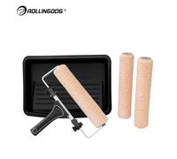 ROLLINGDOG Molossus Kit de rouleaux à peinture 305 mm (12 pouces) 5 pièces, kit de rouleaux robuste pour surfaces larges, murs et plafonds, peinture intérieure et extérieure, rénovation et constructio