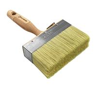 ROLLINGDOG Pinceau Plat Brosse Saturateur de 14 cm | avec Pointe Conique et Filaments Synthétiques Ondulés Pour Application Lisse Sur Les Terrasses, Clôtures et Escaliers