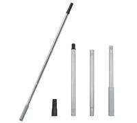 ROLLINGDOG rallonge de cylindre de peinture en acier inoxydable 3 segments (30cm chacun, longueur totale 90cm) avec adaptateur conique pour peinture, nettoyage de vitres
