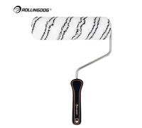 ROLLINGDOG Rouleau en polyamide 9", nappe 12 mm, pour surfaces semi-lisses à semi-brutes, peinture latex, murs, plafonds, plâtre, enduit.