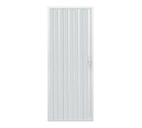 Rollplast BVEN2LONCC28120 Porte de douche accordéon, (Ø) 120 x (H)185 cm, en PVC, 1 volet à ouverture latérale vers un seul côté, blanc