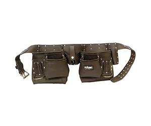 Rolson 68851 Ceinture à outils professionnelle tannée à l'huile pour constructeur, couvreur, charpentier