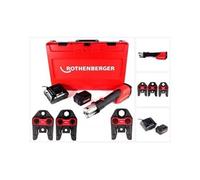 Rothenberger Sertisseuse ROMAX 4000 18 V Li‑Ion, coffret, batterie 4,0 Ah, chargeur, 3x mâchoires M