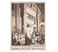 Rome Italie 1924 Porte Sainte Affiche Poster Reproduction - Format 50X70 cm Papier Luxe 300 GR - Vente du fichier numérique HD Possible Nous Consulter (Boutique : affichevintage.FR)