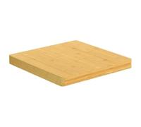 ROMHZKS Plateau de table en bambou - 50 x 50 x 4 cm - Durable et polyvalent - Pour table basse - Table d'appoint - Facile d'entretien - Surface laquée