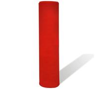 ROMHZKS Tapis rouge 1 x 20 m polyester | Tapis moelleux, polyester résistant, rouge vif, enroulable, facile d'entretien