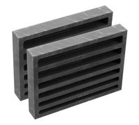 ROMISBABA 2 Pièces Moule Graphite Réutilisable pour Fusion Métaux Cavités Bande pour Or Cuivre Aluminium Laiton Creuset Résistant Haute Température pour Raffinage et