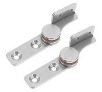 ROMISBABA 2pièces Charnière à Couple Inoxydable à Arrêt avec Amortissement Charnière à Friction pour Portes Fenêtres Meubles Armoires Modèle R Argent