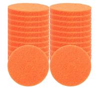 ROMISBABA 50 Coussinets Aromathérapie en Coton pour Diffuseur Huiles Essentielles Voiture, Forme Ronde, Installation Facile, Recharge pour Désodorisant Auto