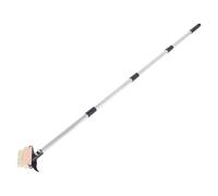ROMISBABA Balai Multifonction pour Jardinage avec Manche Long en Acier Inoxydable, Brosse Large et Poils Denses, pour Éliminer la Mousse sur Surfaces en Ciment et Lichens, pour Seniors