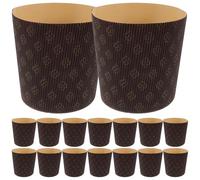 ROMISBABA Caissettes à Muffins Faciles à Utiliser Lot de 25 en Papier Marron Moules à Gâteaux pour Pâtisserie Maison pour Occasions de Élégantes