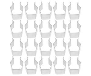 ROMISBABA Clips D'écran de Fenêtre Montage Rapide Argenté en Acier Inoxydable 30 Pièces Clips de Fixation Prise Sûre et Installations pour Moustiquaire de Fenêtre Moustiquaire de Patio