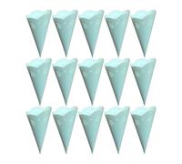 ROMISBABA Cônes en Papier Bleu 20 Pièces pour Confettis Mariage, Porte-confettis Pliable en Papier Décoration Vintage pour Fête et Mariage