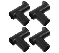 ROMISBABA Connecteur d'angle Droit Lot de 4 Pièces pour Portant à Vêtements en Plastique Noir, Diamètre Intérieur 2,2 Cm Assemblage Simple et Finition Soignée pour Étendoir à Linge