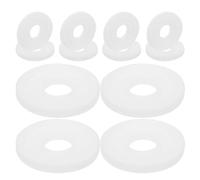ROMISBABA Coussinets Aromatiques Ronds en Plastique Blanc Lot de 12 Recharge Aromathérapie Multifonctionnelle pour Bouteilles et Tasses, Usage Facile en Extérieur Bureau