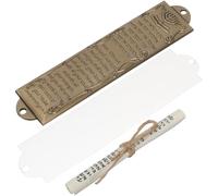 ROMISBABA Mezouza Attache Facile Cadre de Porte en Métal Vintage pour Porte D'entrée, Ornement Religieux Chic et Décoratif Décoration Délicate et Significative