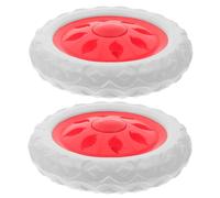ROMISBABA Paire de Roulettes de Rechange Accessoire Robuste pour Chariot de Course en Eva et Caoutchouc, Roues Portables Adaptées aux Chariots à Roulettes pour Courses
