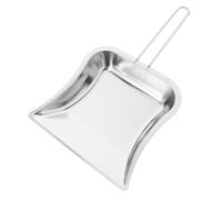 ROMISBABA Pelle à Poussière Argenté en Acier Inoxydable Métallique de Table Construction Robuste et Facile à Porter, pour Bureau et Maison