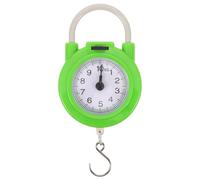 ROMISBABA Pèse Valise Portable Vert en Plastique et Métal, Léger et Robuste, Capacité 10kg avec Précision 0,1kg, pour Usage Voyage et Extérieur
