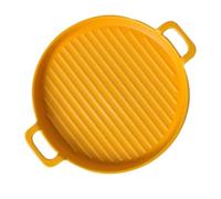 ROMISBABA Plaque de Cuisson Poignées Design Rétro Élégantes Jaune en Céramique Facile à Nettoyer, pour Pâtisserie et Usage Domestique pour