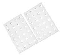 ROMISBABA Plaque Hydroponique de Plantation 2 Pièces en Polyéthylène Blanc | Résistante à Corrosion, Légère, pour Semis et Plantes, Base de Culture en Serrage