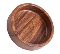 ROMISBABA Plateau de Service de Collations en Bois de Noyer Design Simple, Fonction de Service Alimentaire et Support de Bougie, pour Hôtels et Cantines