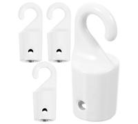 ROMISBABA pour et Solide, Lot Accessoire de Solide de 4 Pièces en Métal Blanc Store Vertical la pour Stores Verticaux Chambre