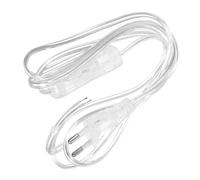 ROMISBABA Rallonge Électrique Transparente PVC 1,8 M Prise Européenne 220 V pour Cordon D’Alimentation Lampe, Câble Souple Adapté Réparation et Prolongateur Intérieur Extérieur
