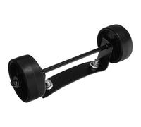 ROMISBABA Roue Chauffante de Remplacement pour Chauffage à Gaz, Roulette Mobile en Métal et Plastique Noir, Accessoire pour Radiateur D’appoint, Déplacement Facile et Installation Simple, 1