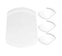 ROMISBABA Spatule à Pizza Blanche en Pp 4 Pièces Bords Lisses pour Transfert Facile de Gâteaux et Aliments Cuisine et Restaurants