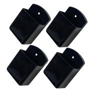 ROMISBABA Support Mural Adhésif Organisateur Multifonction pour Télécommande en Plastique Noir 4pcs Rangement Pratique pour Chambre et Salon pour Petits Objets