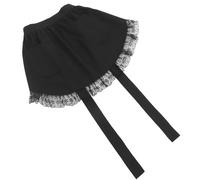 ROMISBABA Tablier Demi-long Rétro en Coton, Design en Dentelle, 2 Utilitaires, Ceinture Taille, Léger et Portable pour Hôtel et Bar