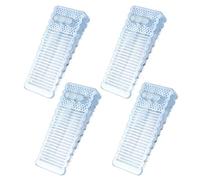 Romon 4 Pièces Antidérapante Cale de Porte au Sol avec Hauteur Réglable, cale porte caoutchouc transparent, Arrêts de Portes pour Protection de Maison Bureau Porte Mur