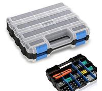 Romon Boite De Rangement Vis Double Face avec 34 Compartiments Réglables