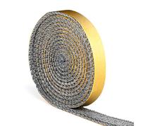 Romon Joint Insert Cheminée, Joint Pour Poele a Bois - Autocollant, Tissu de Verre Résistant à la Chaleur Jusqu'à 600°C pour Poêle,Porte de Cheminée,Fumoir