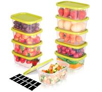 Romon Meal Prep Containers, Boites Alimentaires Hermétiques, boite rangement cuisine Anti-Fuite en Matériau Sans BPA, Utilisables au Micro-ondes et Lave-Vaiselle (10 Pcs, 710ml)