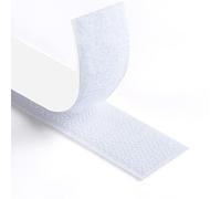 Romon Rubans Adhésifs,5M Scratch Autocollant Double Face, 16 mm de Large Bande Agrippantes Adhésives Puissant Hook Loop Rubans pour Ménage, Bricolage Et l'artisanat,Blanc