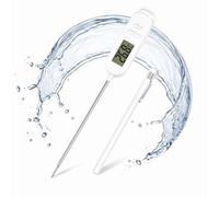Romon Thermomètre Cuisine, Thermomètre Viande Numérique Sans Fil avec Sonde IPX7 15cm, Plage De Mesure -30°C à 300°C - Thermomètre Bebe Bain avec Affichage LCD pour Grill, Steak, Babybrei