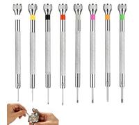 Romon Tournevis de Precision, 0.6mm-2.0mm 8pcs Kit Visseuse de Précision, Mini Set Horlogerie, Outil de Réparation pour Montre, Lunettes et Électronique