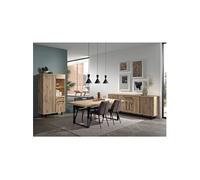 ROMY - Séjour Complet avec Table 170cm Aspect Bois Finition Canyon Oak - ROMY -