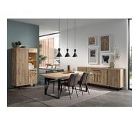 ROMY - ROMY - Séjour Complet avec Table 230cm Aspect Bois Finition Canyon Oak